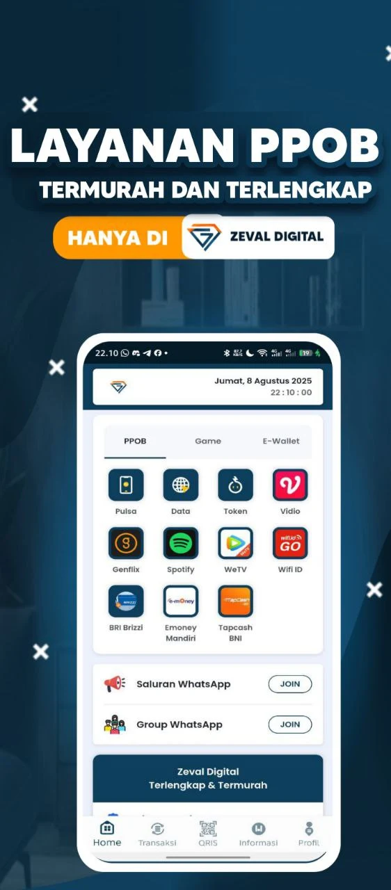 Zeval Digital App Interface